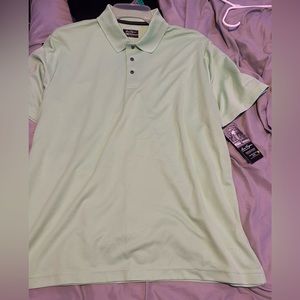Xl Ben hogan green stripped polo